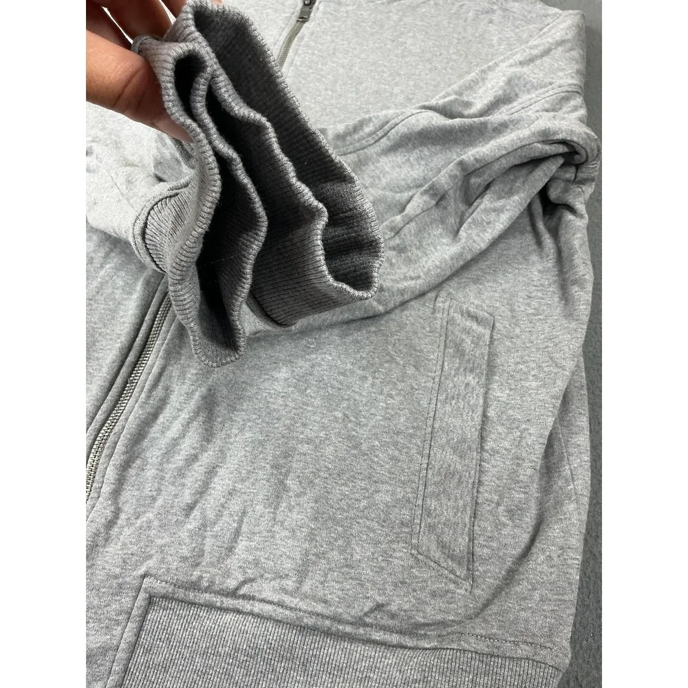 Banana‎ Republic Sweatshirt Mens Large Gray Luxe Touch Full Zip Fleece Jacket